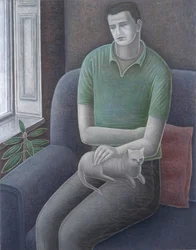 Ung mand med kat, 2008